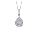 Unique Round Brilliant Diamond Pendant