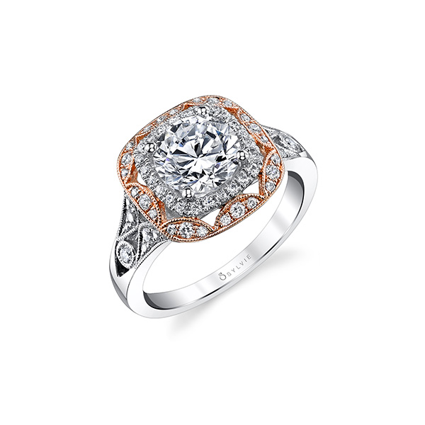 Sylvie Halo Engagement Ring